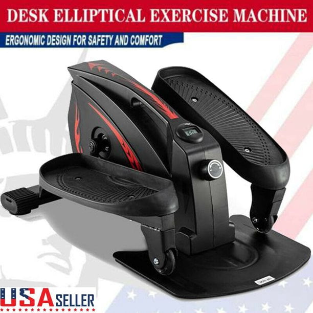 Easy Setup. Mini Elliptical Machine with Non-Slip Pedal Display Monitor and Adjustable Resistance.Mini Seated Exercise Equipment 